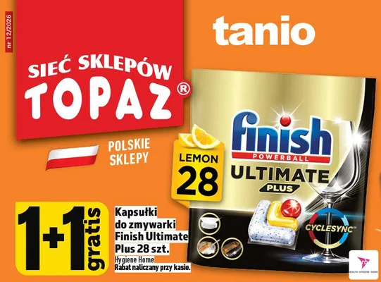 Kapsułki do zmywarki Ultimate Plus 28szt. promocja w TOPAZ