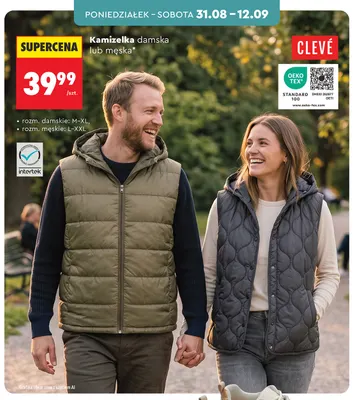 Kamizelka męska Clevé promocja w Biedronka