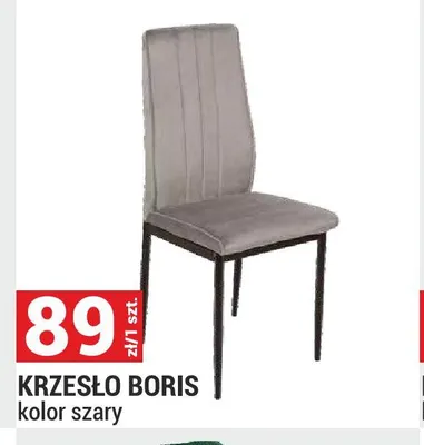 Krzesło Boris szare promocja w Merkury Market