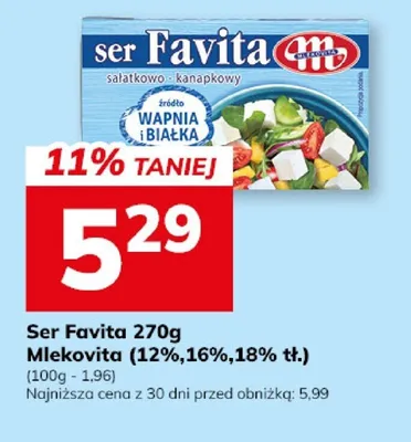 Ser Favita 16% promocja w Hitpol