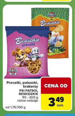 Paluszki Psi Patrol Beskidzkie promocja w Carrefour Express