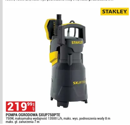 Pompa ogrodowa Stanley promocja w Merkury Market
