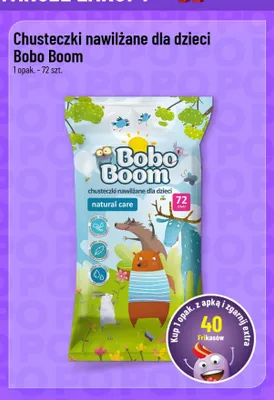 Chusteczki nawilżane dla dzieci Bobo Boom promocja w POLOmarket