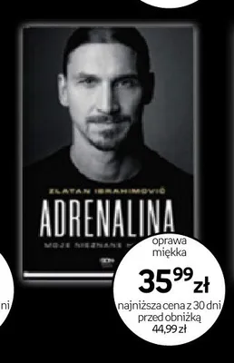 Książka Adrenalina Moje nieznane historie Zlatan Ibrahimović promocja w Empik