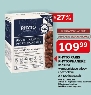 Kapsułki wzmacniające włosy i paznokcie Phyto Paris Phytophanere 2-pak promocja w Ziko Dermo