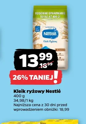 Kleik ryżowy Nestlé promocja w Netto