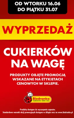 Cukierki na wagę promocja w Biedronka
