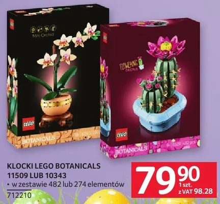 Klocki LEGO BOTANICALS 11509 LUB 10343 w zestawie 756 lub 274 elementów promocja w Selgros