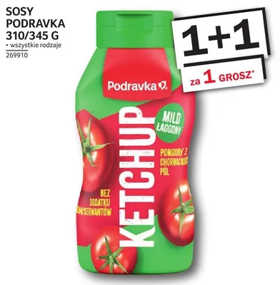 Ketchup Podravka Mild Łagodny promocja w Selgros