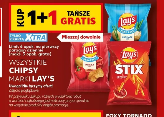Chipsy Lay's Mega Pack Paprika promocja w Kaufland