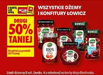 Dżemy i konfitury Łowicz promocja w Biedronka