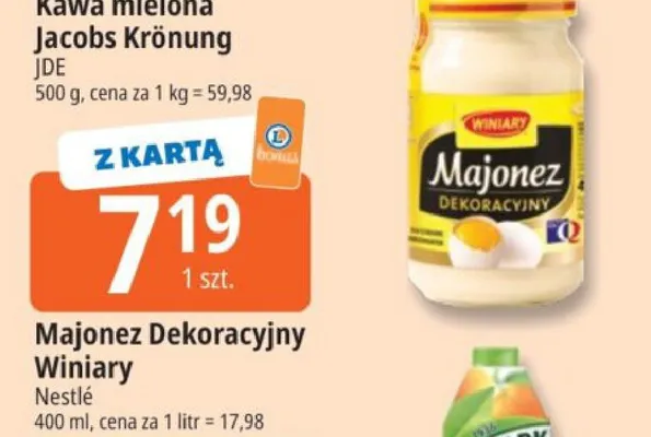 Majonez Dekoracyjny Winiary promocja w Leclerc