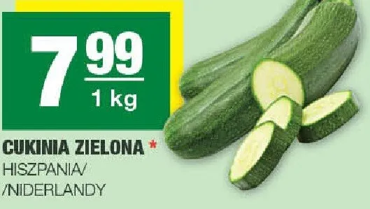 Cukinia zielona promocja w SPAR