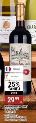 Wino czerwone Montagne Saint-Emilion promocja w bi1