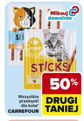 Przekąski dla kota CARREFOUR Sticks promocja w Carrefour Market