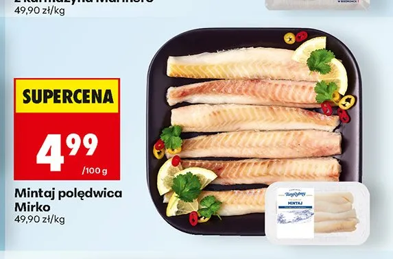 Mintaj polędwica Mirko promocja w Biedronka