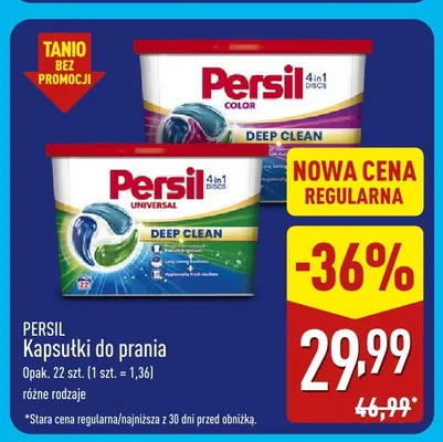 Kapsułki do prania Persil 4in1 Discs Color promocja w Aldi