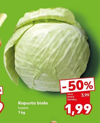 Kapusta biała luzem promocja w Kaufland