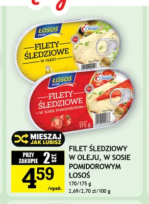Filet śledziowy w oleju Łosoś Ustka promocja w Gram Market