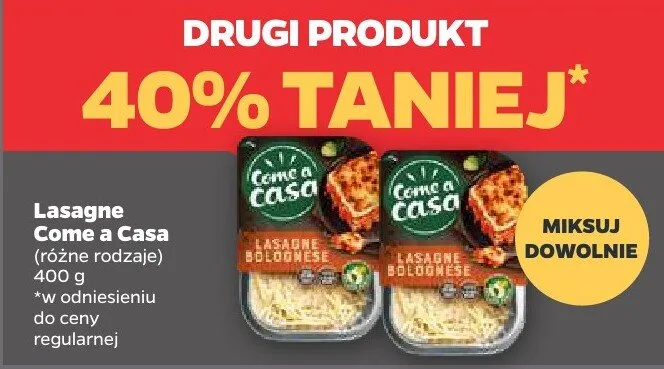 Lasagne Come a Casa promocja w Netto