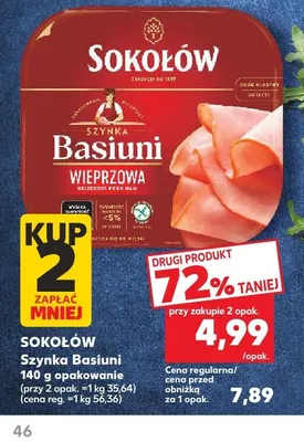 Szynka Basiuni Sokołów promocja w Kaufland
