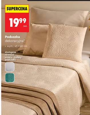 Poduszka dekoracyjna Smukee 45x45 cm promocja w Biedronka