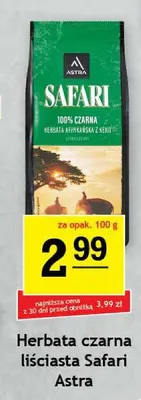 Herbata czarna liściasta Safari Astra promocja w Gram Market