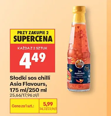 Słodki sos chilli Asia Flavours promocja w Biedronka
