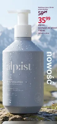 Szampon do włosów alp:ist baby powder promocja w Rossmann