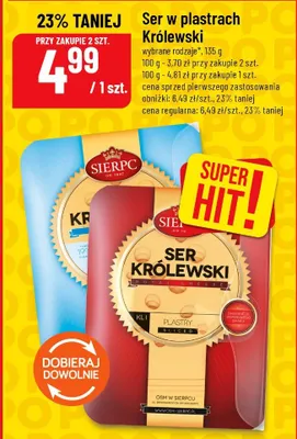 Ser w plastrach Królewski Sierpc promocja w POLOmarket