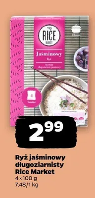 Ryż jaśminowy długoziarnisty Rice Market promocja w Netto