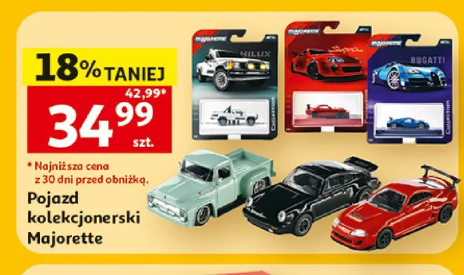 Pojazd kolekcjonerski Majorette promocja w Auchan
