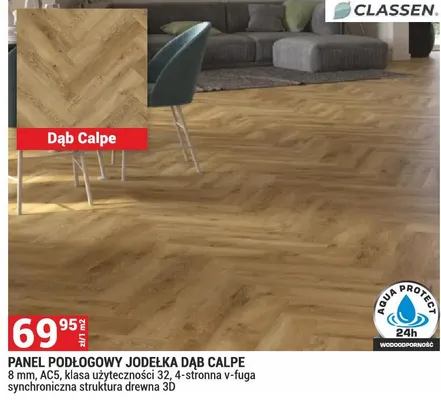 Panel podłogowy jodełka Dąb Calpe promocja w Merkury Market