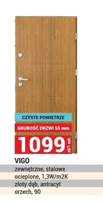 Drzwi zewnętrzne stalowe Vigo promocja w Merkury Market