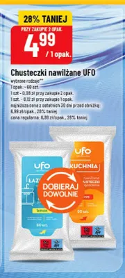 Chusteczki nawilżane UFO promocja w POLOmarket