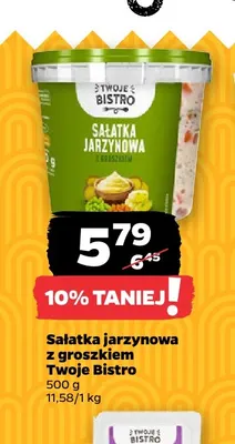 Sałatka jarzynowa z groszkiem Twoje Bistro promocja w Netto