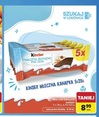Mleczna kanapka Kinder 5-pak promocja w Carrefour