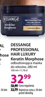 Odbudowująca maska do włosów Keratin Morphose Hair Luxury promocja w Hebe