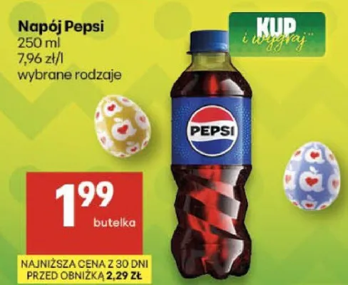 Napój Pepsi wybrane rodzaje promocja w Delikatesy Centrum