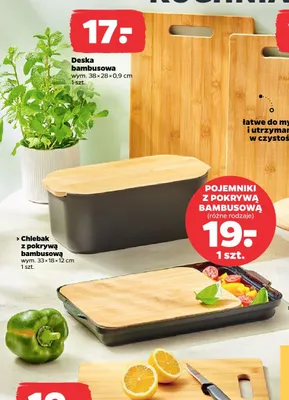 Deska bambusowa 38x28x0,9cm promocja w Netto