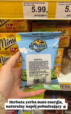 Herbata yerba mate energia Rio Parana 50g promocja w Dino