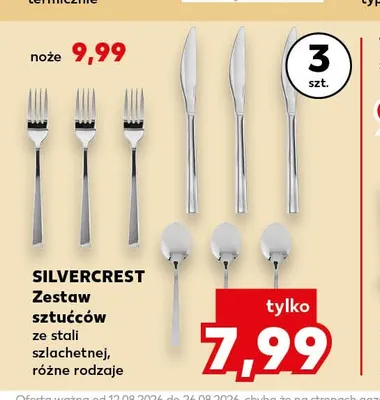 Zestaw sztućców Silvercrest 3-pak promocja w Kaufland