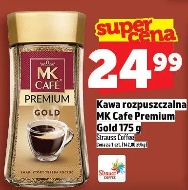 Kawa rozpuszczalna MK Cafe Premium Gold promocja w TOPAZ