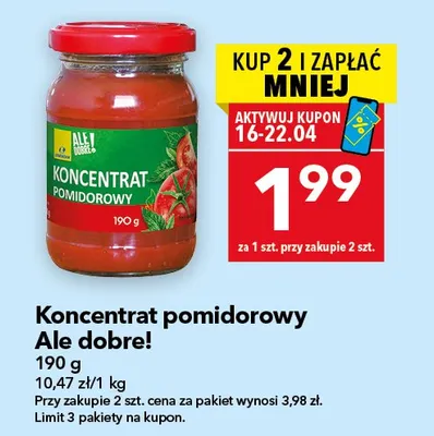 Koncentrat pomidorowy promocja w LEWIATAN
