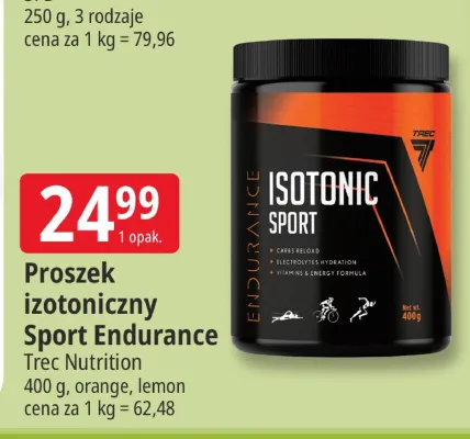 Proszek izotoniczny Isotonic Sport Endurance Trec Nutrition pomarańczowy promocja w Leclerc