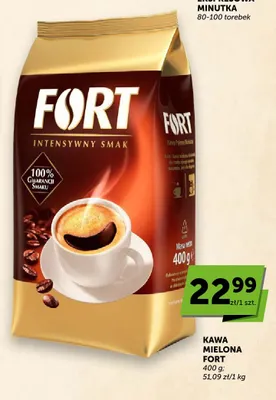 Kawa mielona Fort promocja w Euro Sklep