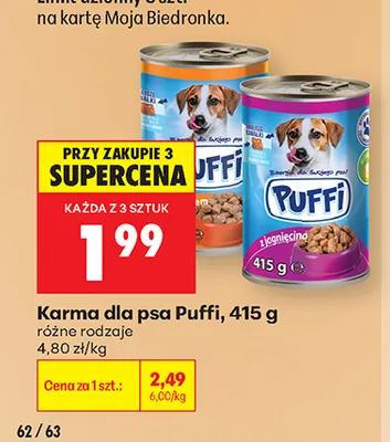 Karma dla psa Puffi promocja w Biedronka