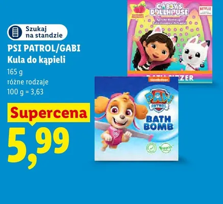 Kula do kąpieli Psi Patrol promocja w Lidl