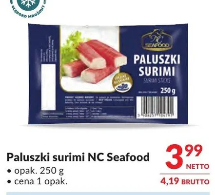 Paluszki surimi NC Seafood promocja w Makro