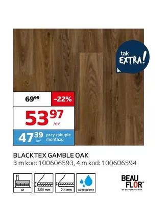 Wykładzina elastyczna Beau Flor Blacktex Gamble Oak promocja w Komfort